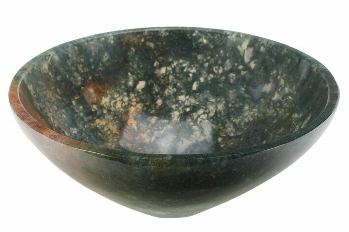 Polished Moss Agate Bowl #232033